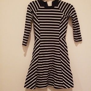 Black and White Striped Dress
